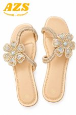 AZS Elegant Crystal Braided Slide Sandal  212 - Image 2